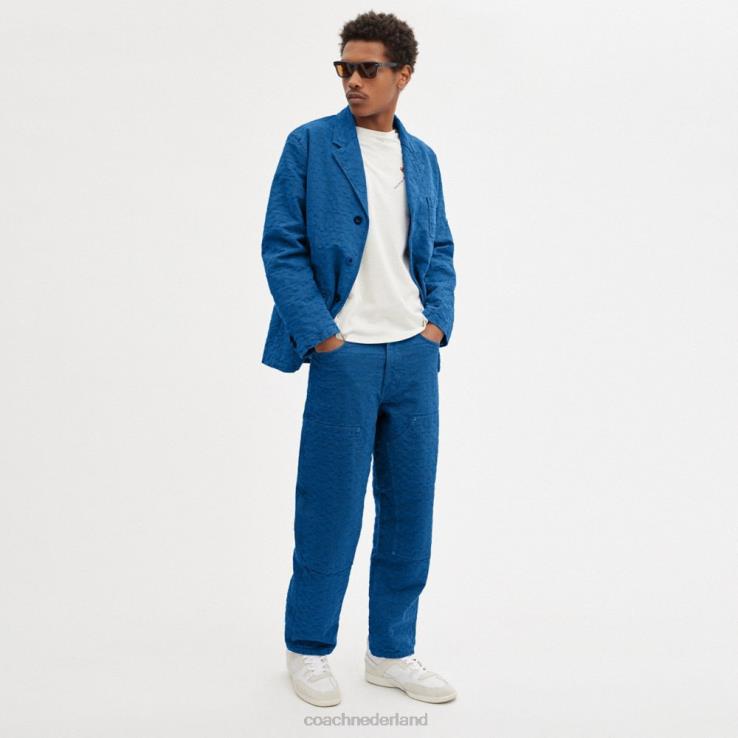 Coach Heren denimblazer koningsblauw 02264762