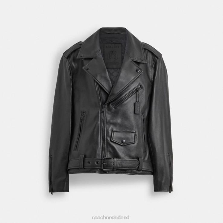 Coach Heren moto jas zwart zwart 02264751