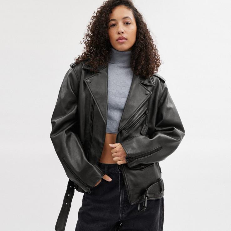 Coach Heren moto jas zwart zwart 02264751