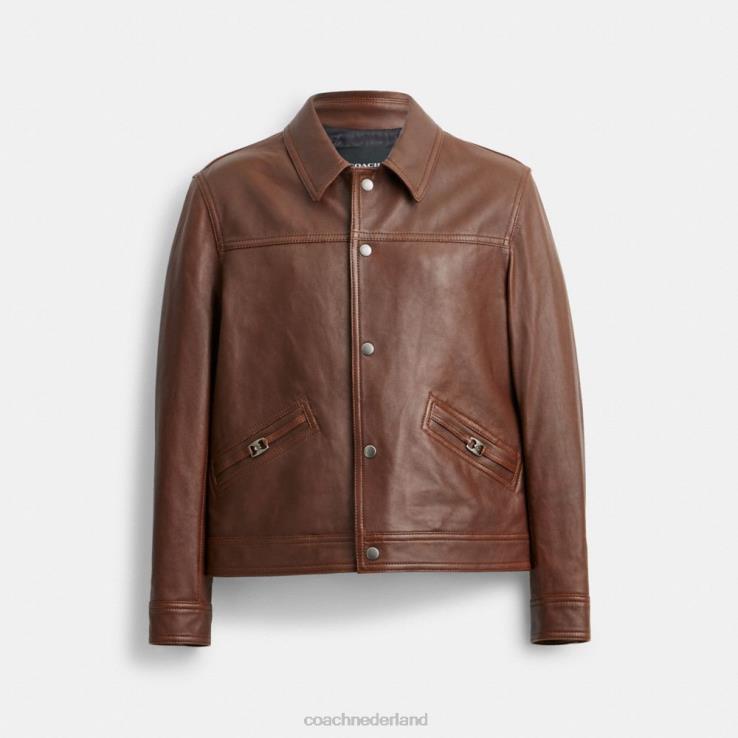Coach Heren motorjack bruin 02264759