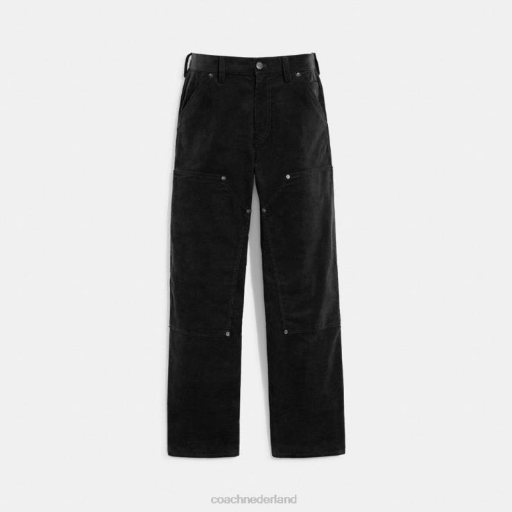 Coach Heren corduroy broek zwart 02264787