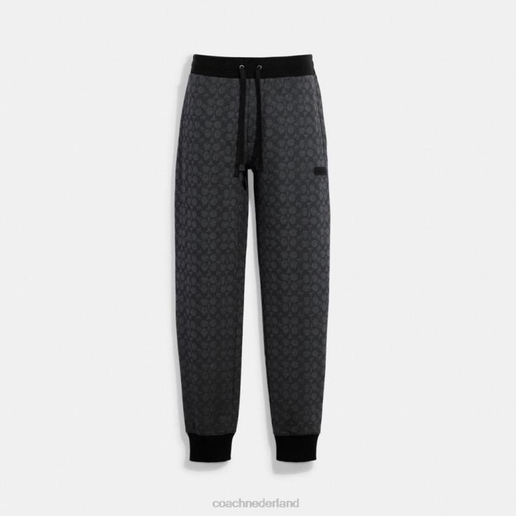 Coach Heren essentiële joggingbroek in signatuur houtskool handtekening 02264793