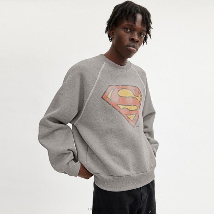 Coach Heren coach | dc superman ronde hals donker grijs 02264778