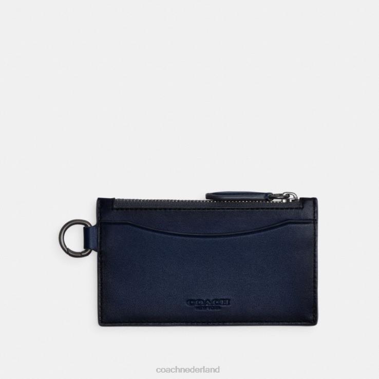 Coach Heren etui met ritssluiting Diepblauw 02264723