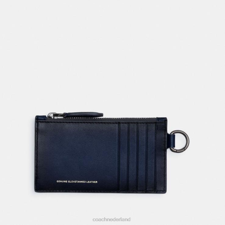 Coach Heren etui met ritssluiting Diepblauw 02264723