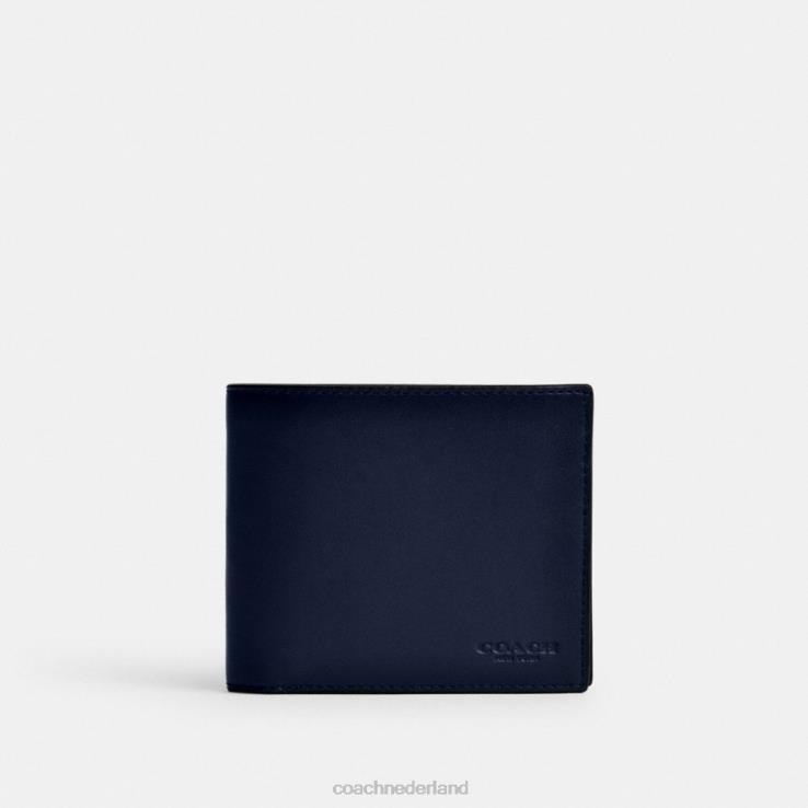 Coach Heren 3-in-1 portemonnee Diepblauw 02264707