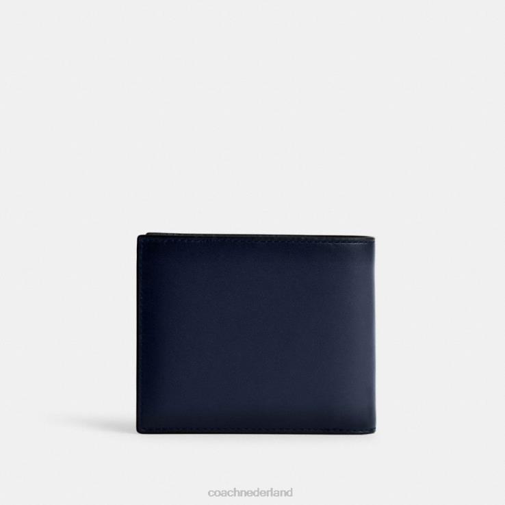 Coach Heren 3-in-1 portemonnee Diepblauw 02264707