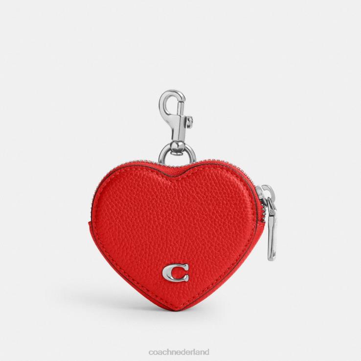 Coach Heren hart portemonnee sportief rood 02264699