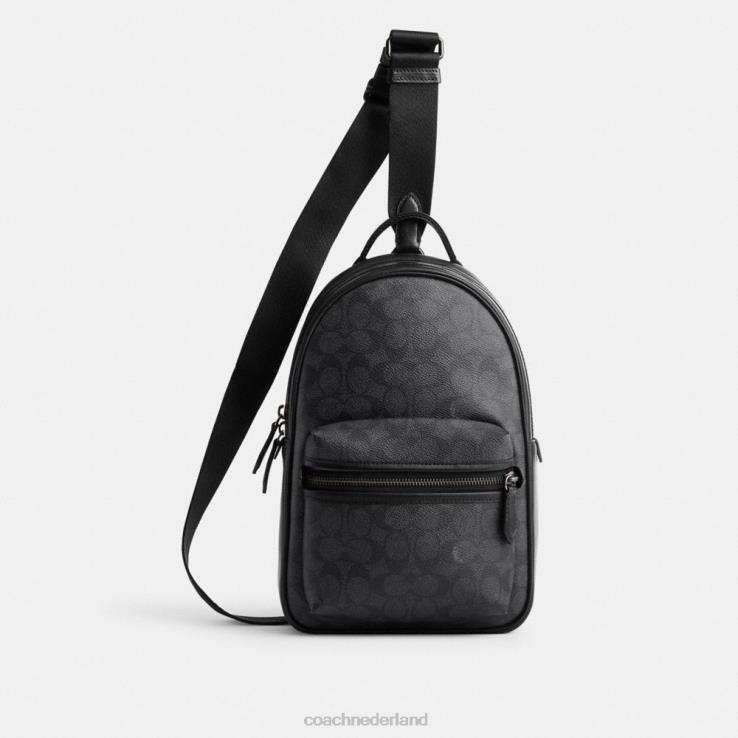 Coach Heren charterpakket in kenmerkend canvas houtskool 02264691
