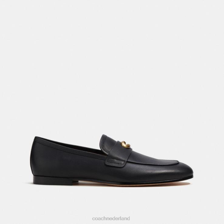 Coach Heren gebeeldhouwde kenmerkende loafer zwart 02264731