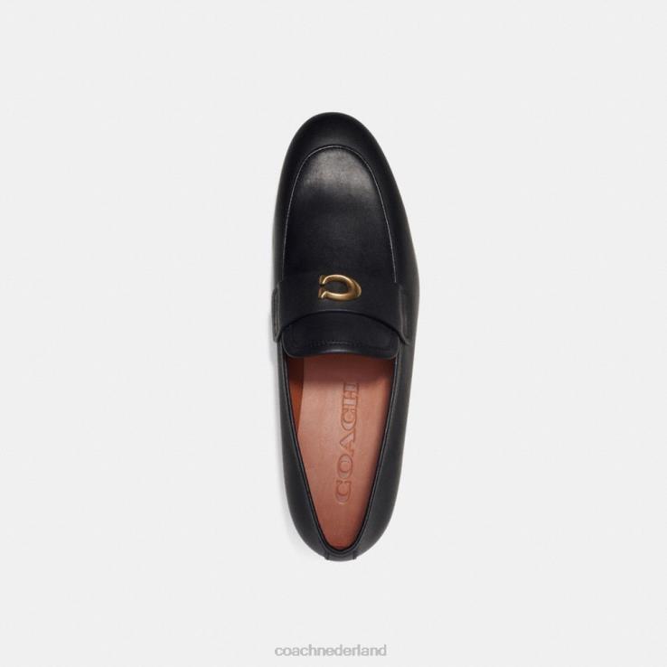Coach Heren gebeeldhouwde kenmerkende loafer zwart 02264731