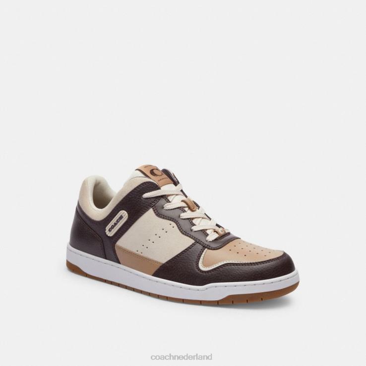 Coach Heren c201 sneaker ossenbloed/taupe 02264735