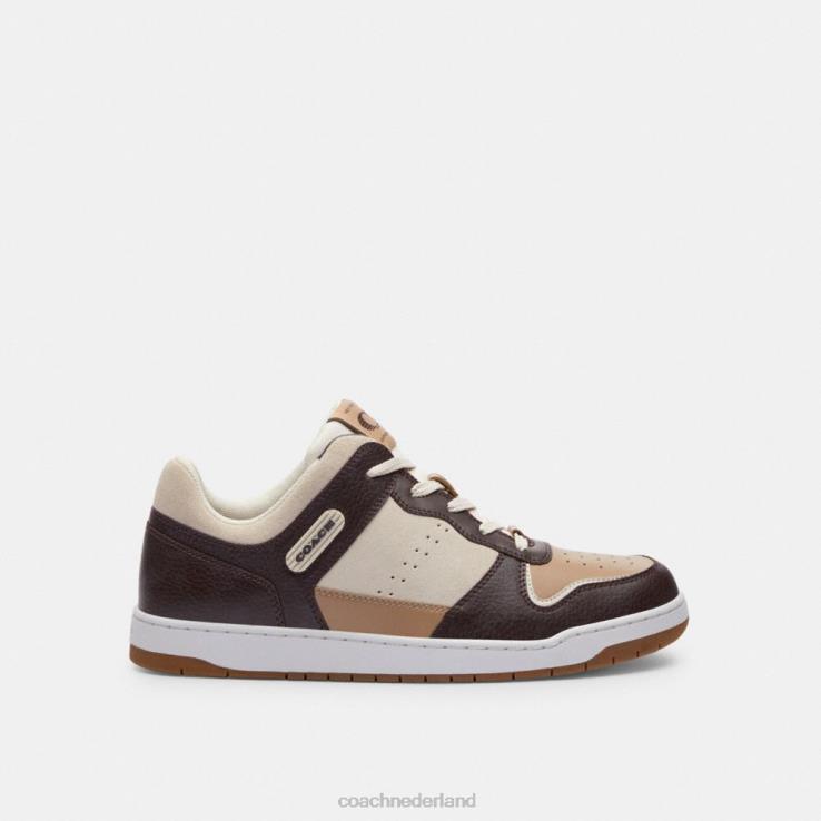 Coach Heren c201 sneaker ossenbloed/taupe 02264735