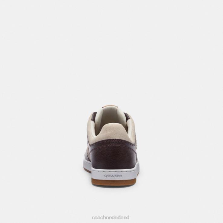 Coach Heren c201 sneaker ossenbloed/taupe 02264735