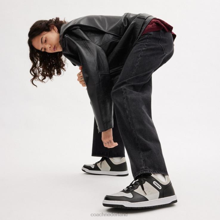 Coach Heren c201 sneaker zwart/lichtgrijs 02264736