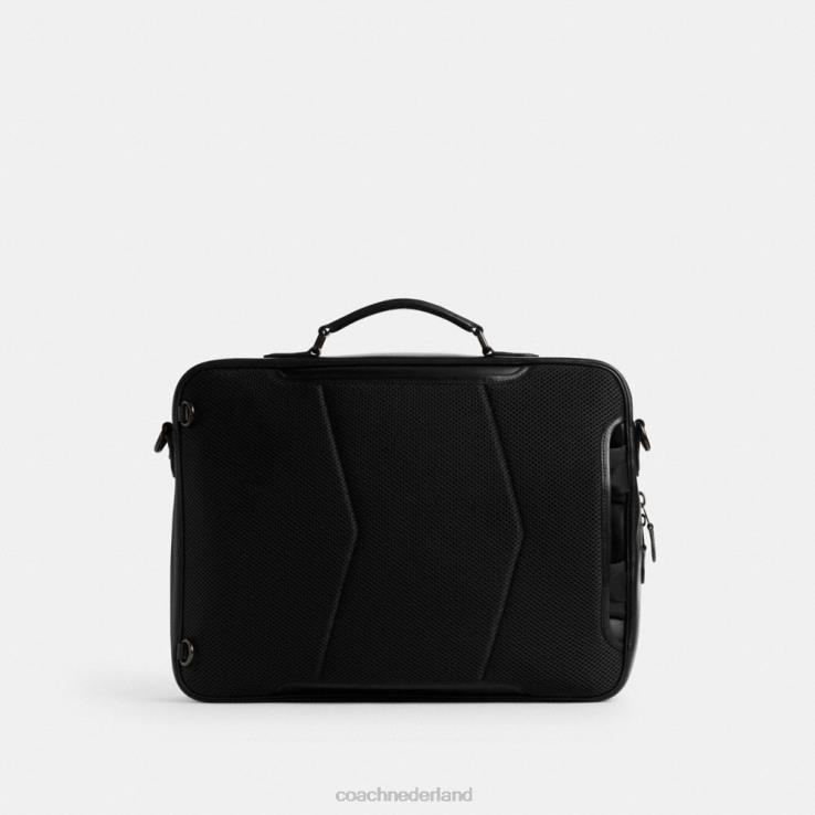 Coach Heren Gotham converteerbare slip van kenmerkend canvas houtskool 02264617