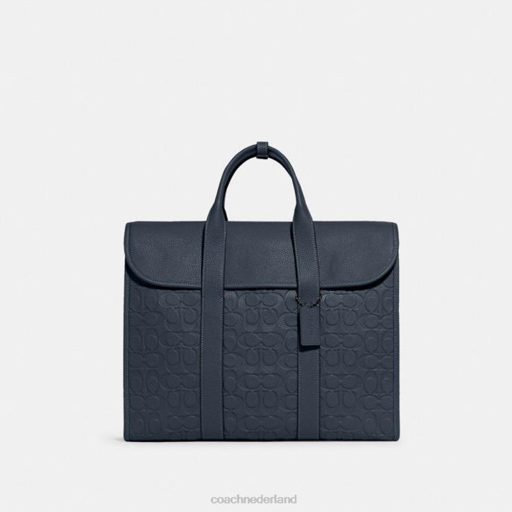 Coach Heren Gotham-portfolio van kenmerkend leer denim 02264623