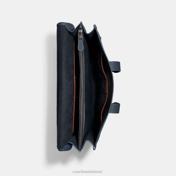 Coach Heren Gotham-portfolio van kenmerkend leer denim 02264623