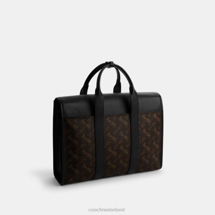 Coach Heren gotham portfolio met paard en koetsprint truffel 02264619
