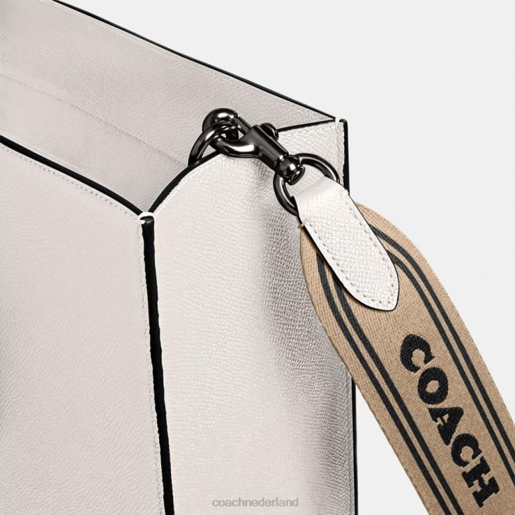 Coach Heren draagtas 40 met kenmerkend canvas interieur krijt 02264641