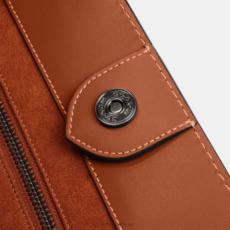 Coach Heren veldtas 40 van jacquard met microsignatuur cacao/gepolijst amber 02264636