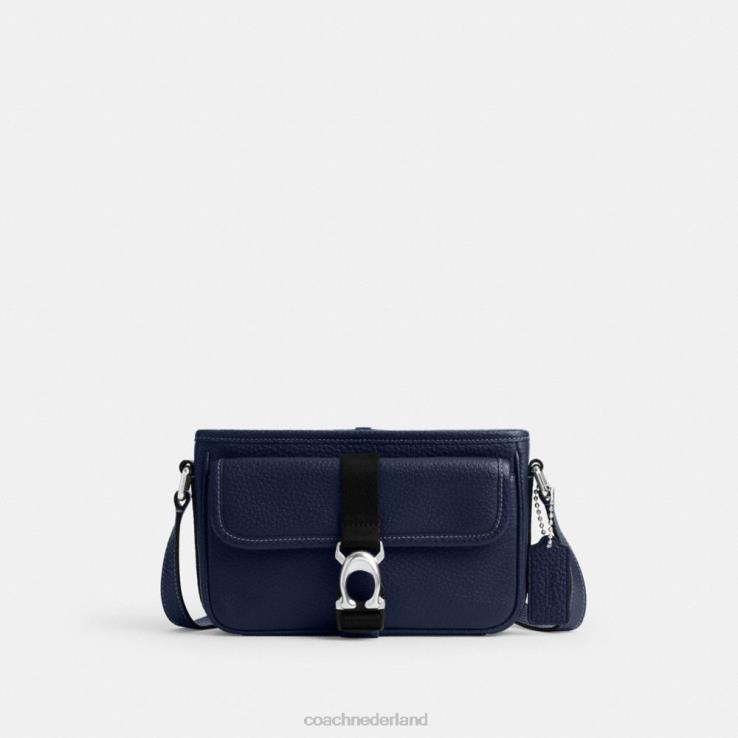 Coach Heren Beck slanke crossbody Diepblauw 02264661