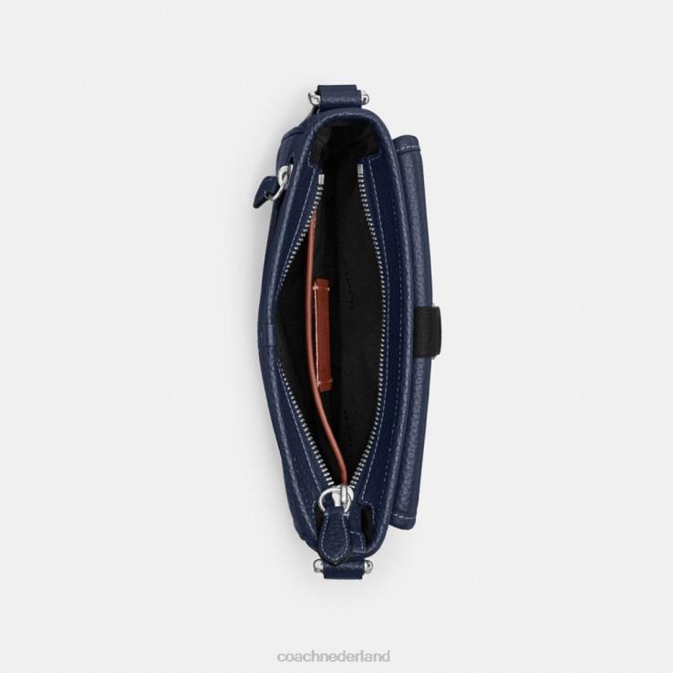 Coach Heren Beck slanke crossbody Diepblauw 02264661