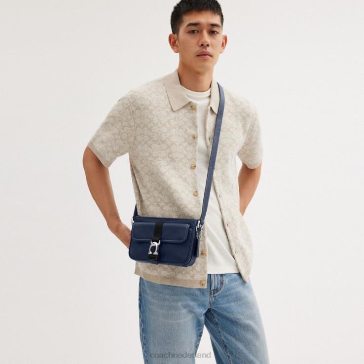 Coach Heren Beck slanke crossbody Diepblauw 02264661