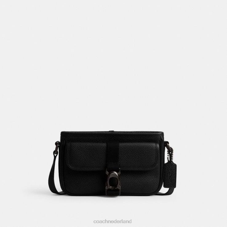 Coach Heren Beck slanke crossbody zwart 02264660