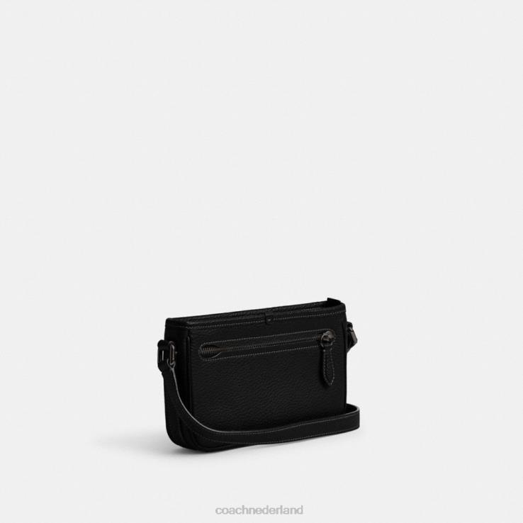 Coach Heren Beck slanke crossbody zwart 02264660