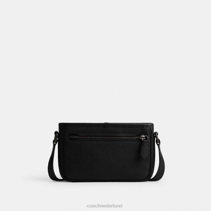 Coach Heren Beck slanke crossbody zwart 02264660
