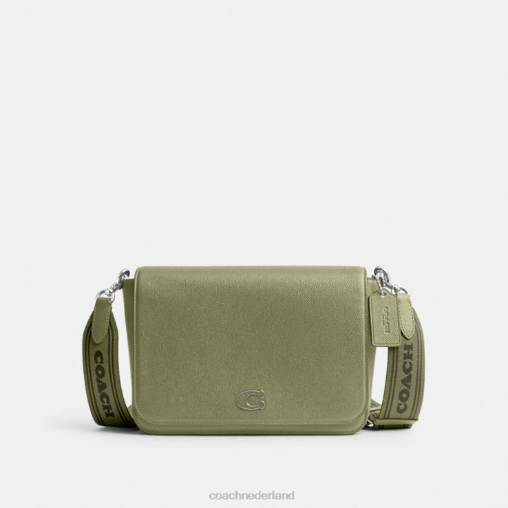 Coach Heren Messengertas met kenmerkend canvas interieur mos 02264647
