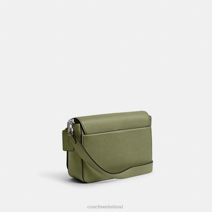 Coach Heren Messengertas met kenmerkend canvas interieur mos 02264647