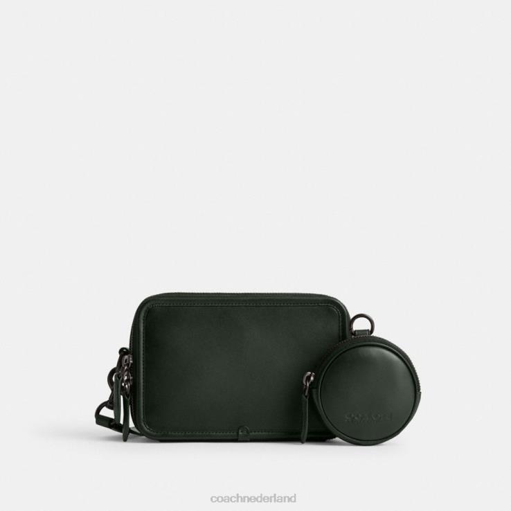 Coach Heren charter crossbody met hybride zakje Amazone groen 02264669