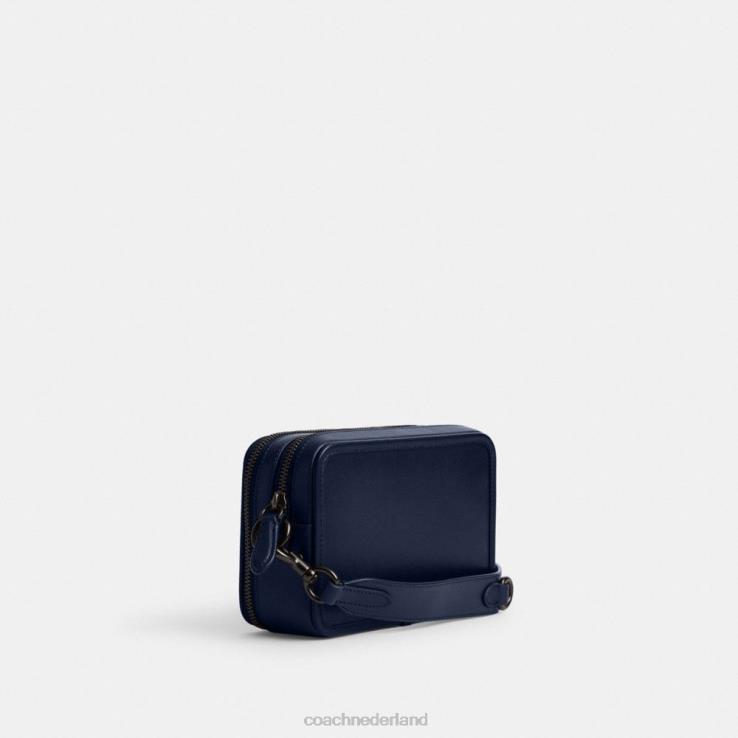 Coach Heren charter crossbody met hybride zakje Diepblauw 02264668