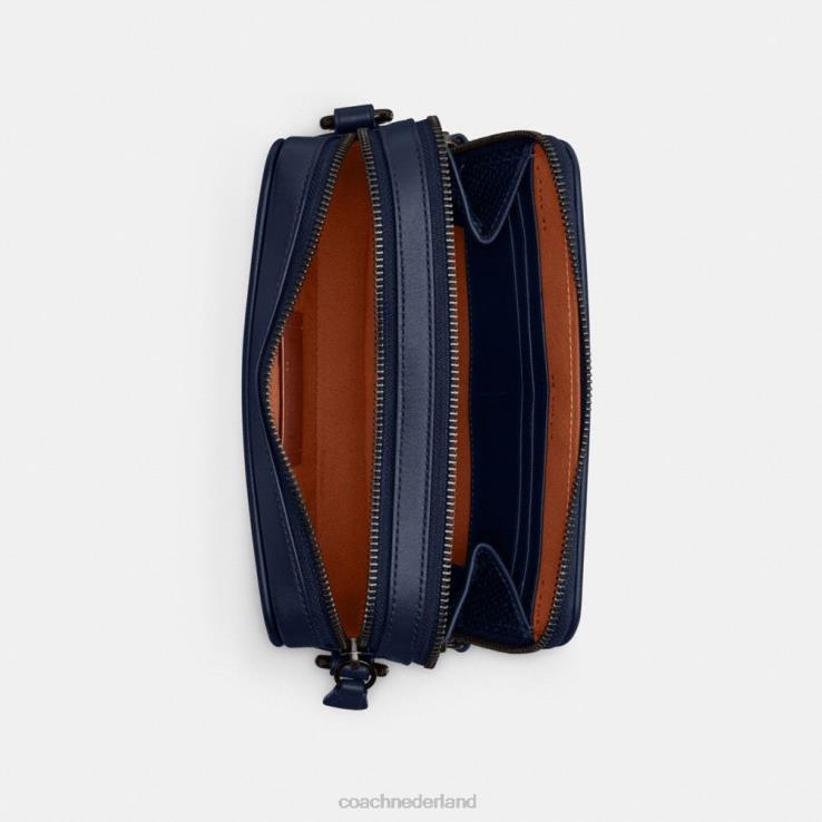 Coach Heren charter crossbody met hybride zakje Diepblauw 02264668