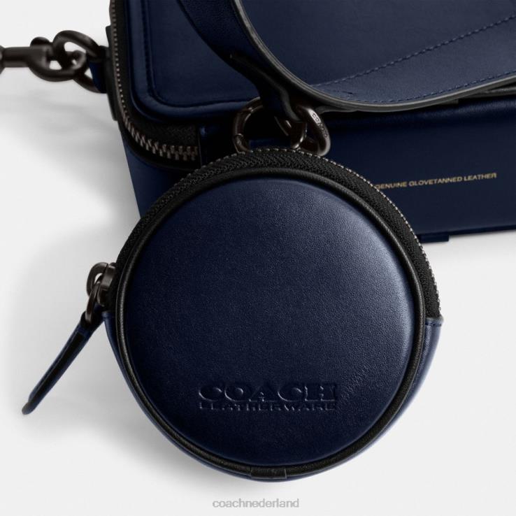 Coach Heren charter crossbody met hybride zakje Diepblauw 02264668