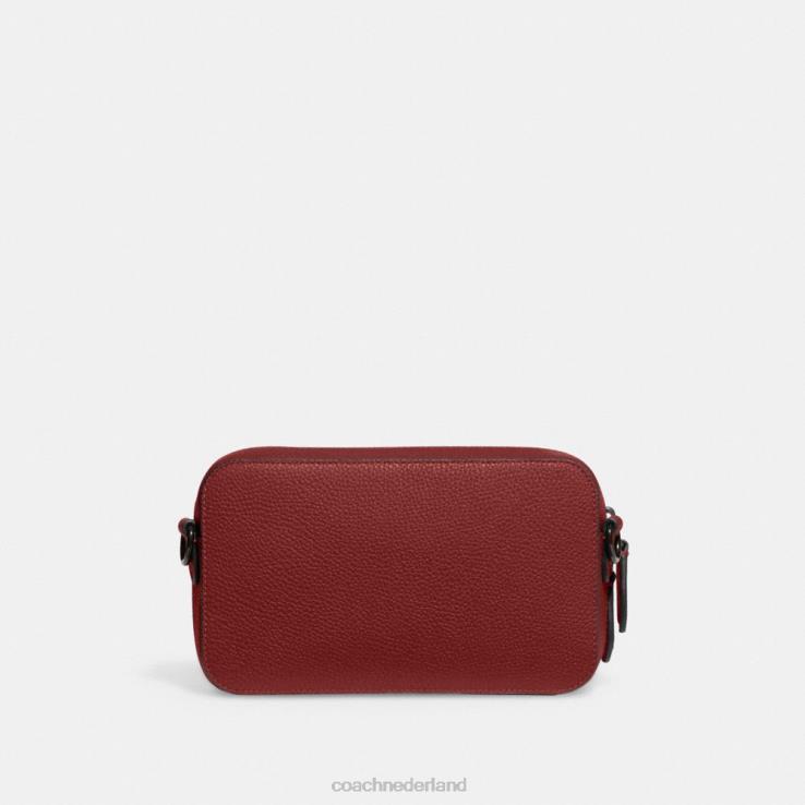 Coach Heren charter slanke crossbody Robijn rood 02264649