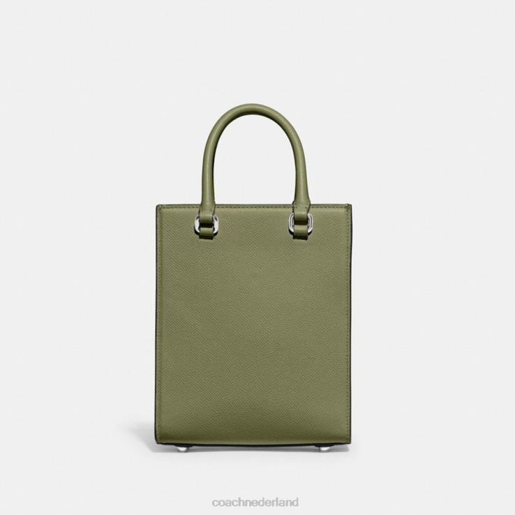 Coach Heren draagtas 16 met kenmerkend canvas mos 02264648