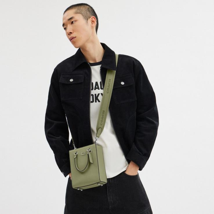 Coach Heren draagtas 16 met kenmerkend canvas mos 02264648