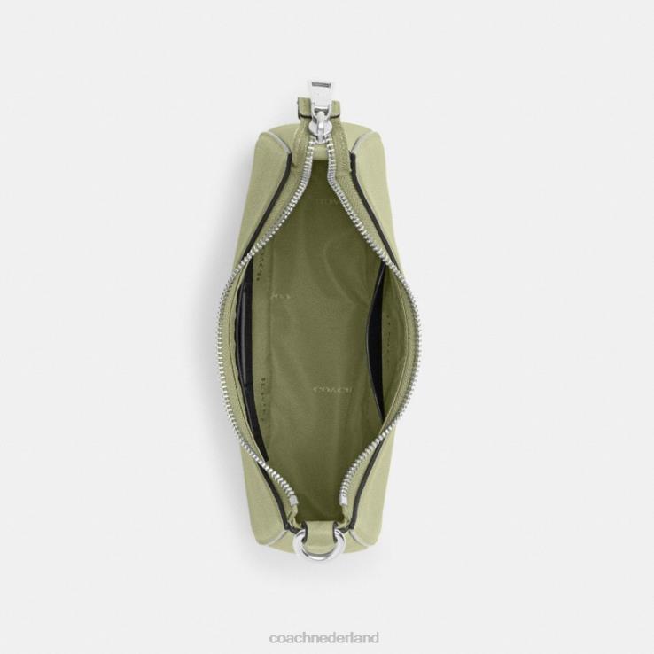 Coach Heren hobo-crossbody met kenmerkend canvas mos 02264646