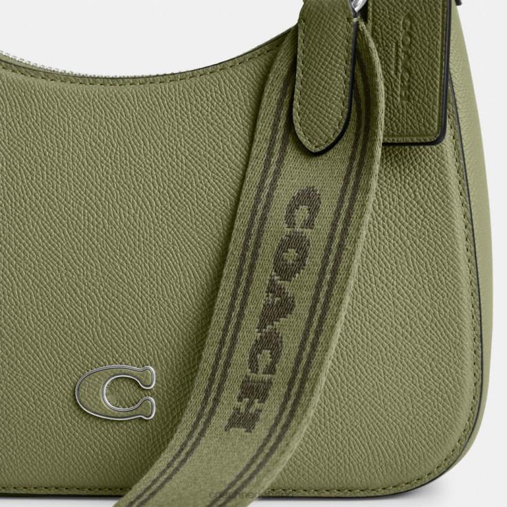 Coach Heren hobo-crossbody met kenmerkend canvas mos 02264646