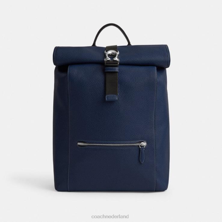 Coach Heren beck roll-top rugzak Diepblauw 02264687