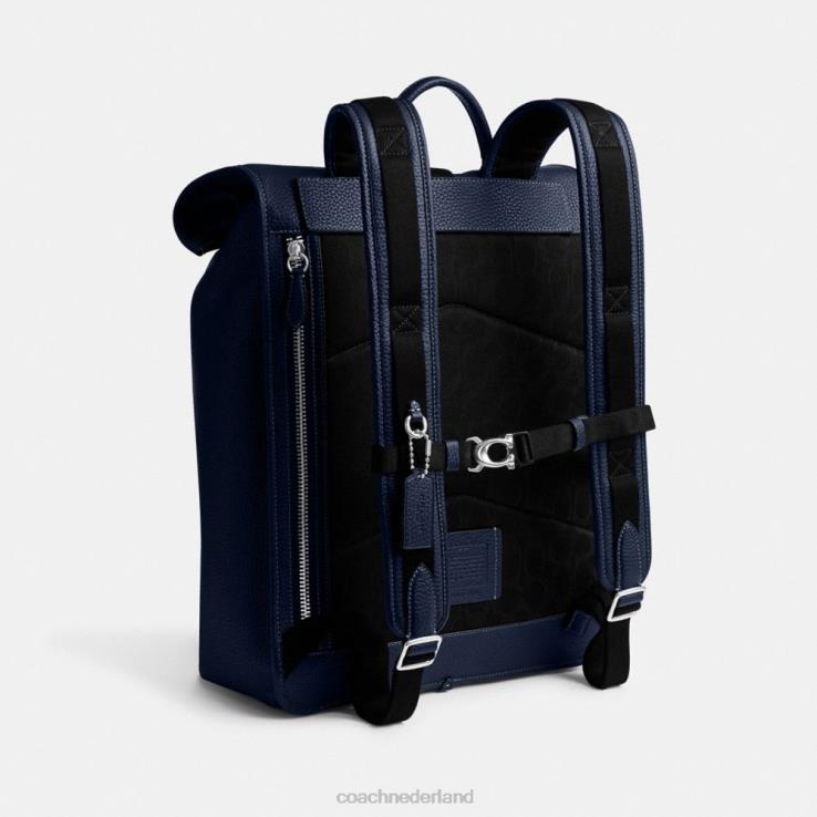 Coach Heren beck roll-top rugzak Diepblauw 02264687