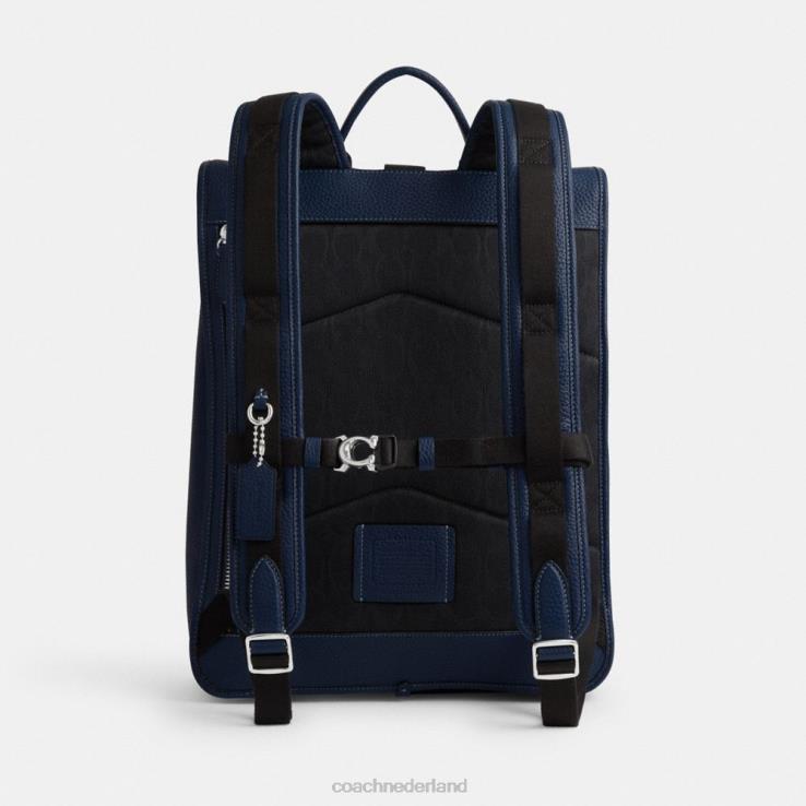Coach Heren beck roll-top rugzak Diepblauw 02264687