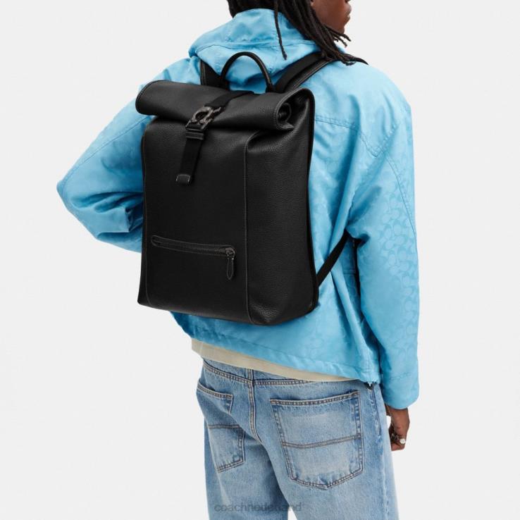 Coach Heren beck roll-top rugzak zwart 02264686
