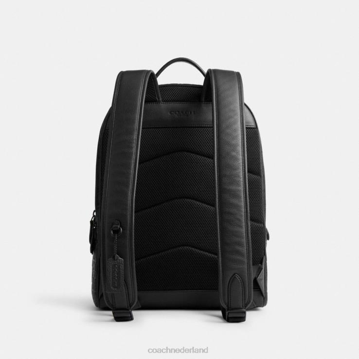 Coach Heren charterrugzak van kenmerkend leer zwart 02264677