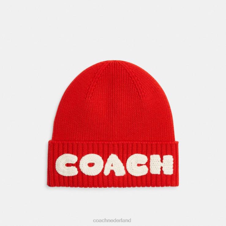 Coach vrouwen Boxed muts sportief rood 02264562