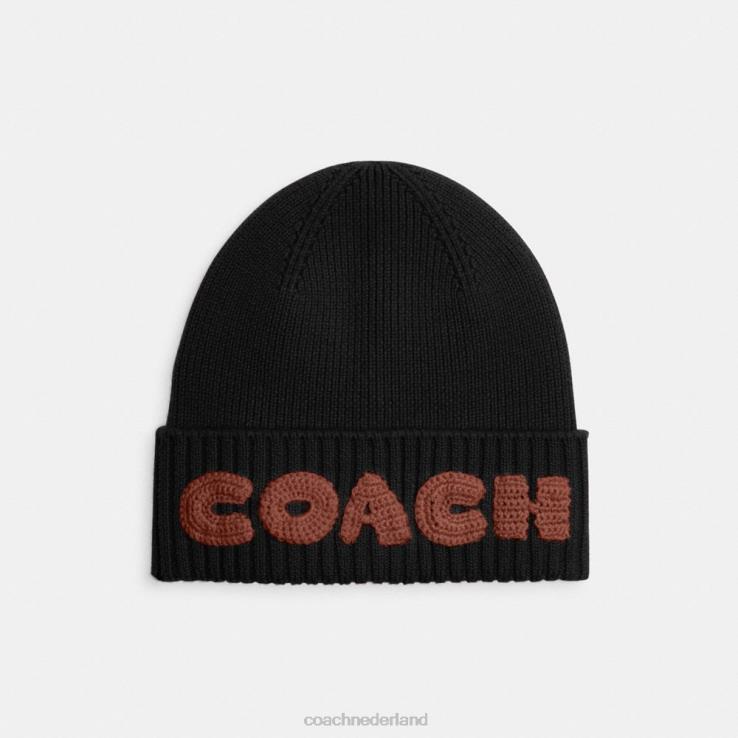 Coach vrouwen Boxed muts zwart 02264561