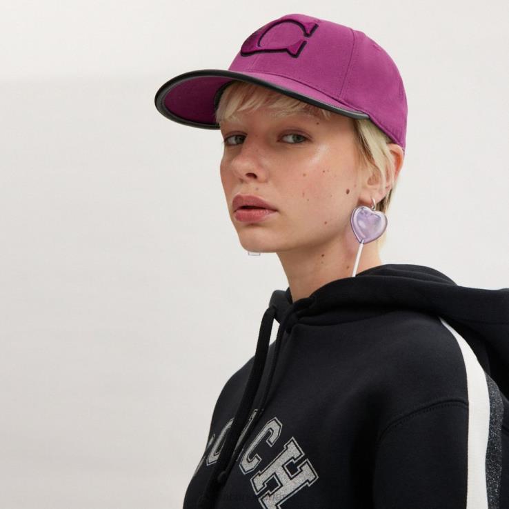 Coach vrouwen honkbal hoed diepe pruim 02264560